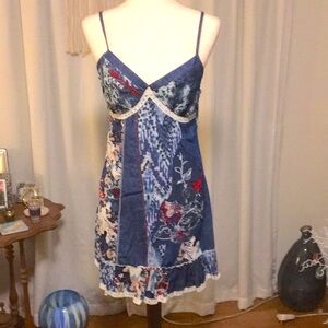 Kessley patchwork chambray sundress